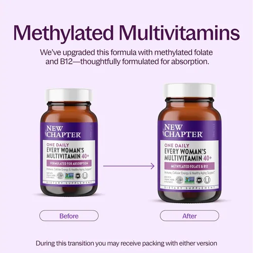 Vista 3 de Comprimidos multivitamínicos para mujeres de 40 años en adelante New Chapter, una al día, ANC-204, 1, 1