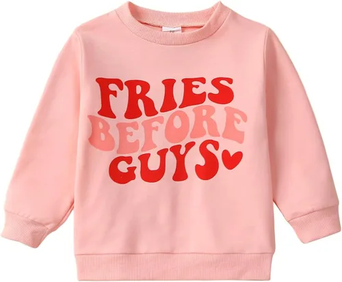 Vista 30 de Sudadera con cuello redondo para el día de San Valentín para bebé, niña, niño, para el día de San Valentín