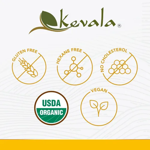 Vista 7 de Kevala Aceite orgánico de girasol alto oleico, 1 galón