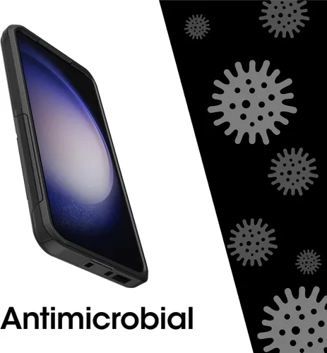 Vista 7 de OtterBox Funda para Galaxy S23+ Commuter Series, negra, delgada y resistente, apta para bolsillo, con protección de puerto Resistente