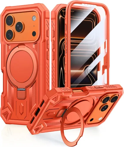 Vista 20 de FNTCASE Funda para iPhone Air Phone Case: Compatible con MagSafe Protector de pantalla integrado Soporte con grado militar a prueba de caídas