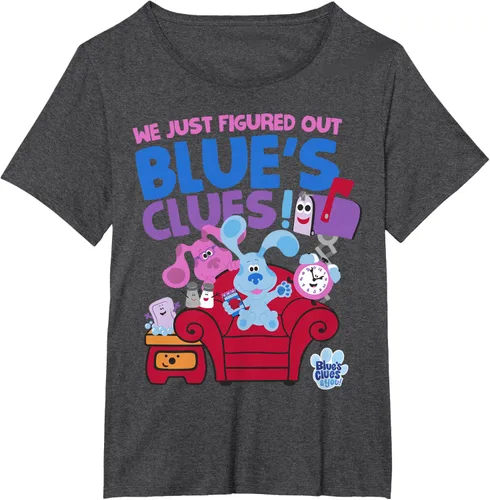 Vista 25 de Blue's Clues & You Group Shot Just Figured Out Blue's Clues Camiseta Negro