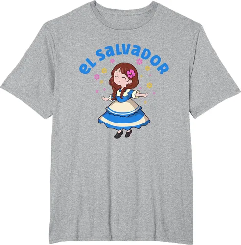 Vista 40 de Camiseta de mujer hispana con bandera salvadoreña de El Salvador Orgullosa, Negro