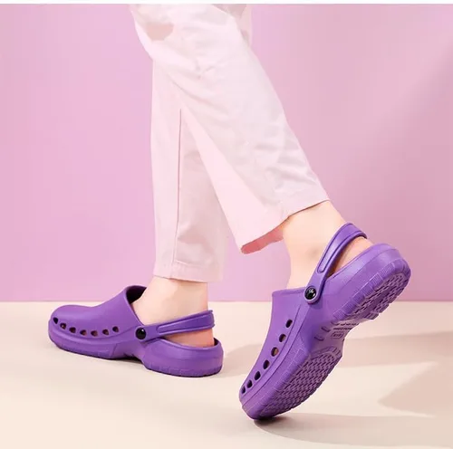 Vista 7 de Lightweight EVA Work Clogs for Men & Women, Non-Slip Professional Shoes for Kitchen, Hospital, Restaurant & Garden, Breathable Ventilated & Machine