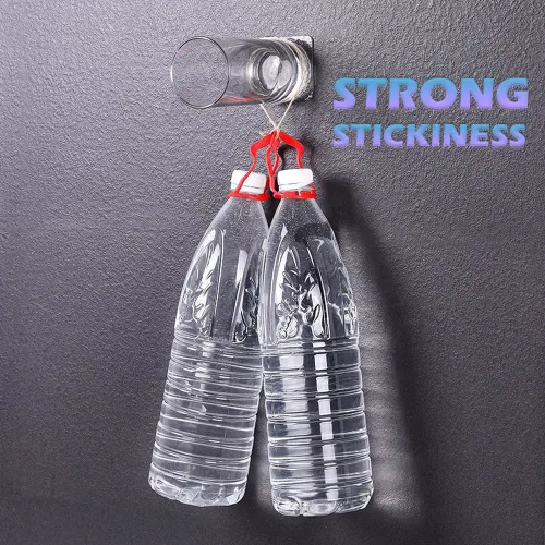 Vista 4 de Huakaile Cinta de montaje transparente de doble cara cuadrada, resistente, almohadillas de gel superadhesivas sin rastro, extraíbles, cinta adhesiva