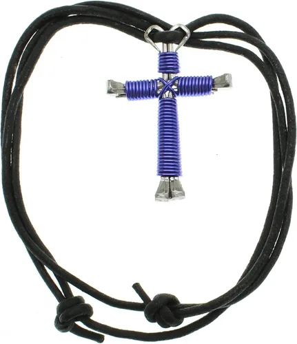 Vista 2 de Intercession Collar de cruz de uñas de herradura