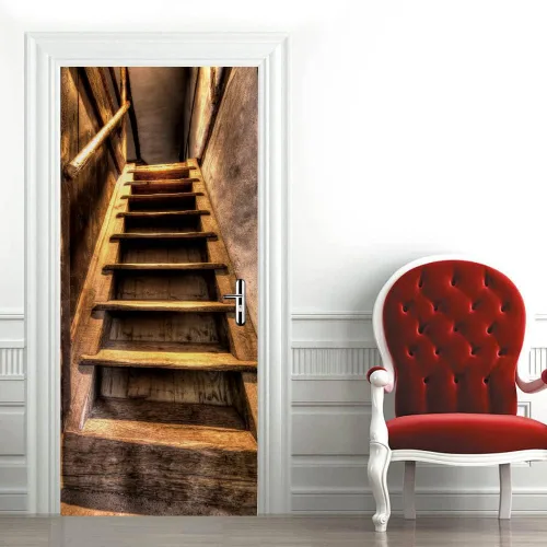 Vista 38 de Calcomanías 3D para puerta, murales para despegar y pegar, papel tapiz de caballo, calcomanías autoadhesivas extraíbles de PVC, impermeable, póster
