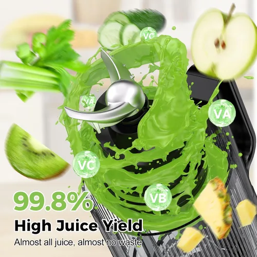 Vista 2 de Exprimidor de prensa en frío, máquina de jugo de canal de alimentación de 5 pulgadas de ancho, máquina exprimidora OSTBA para verduras y frutas