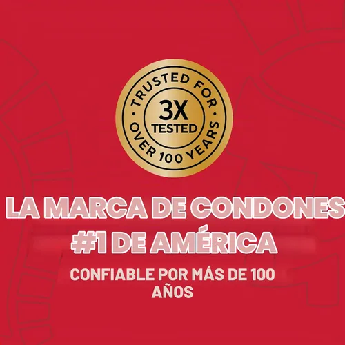 Vista 5 de TROJAN Condones Lubricados Double Ecstasy, Condones Acanalados, 10