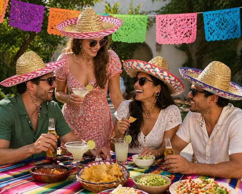 Vista 2 de Fun Express Sombreros mexicanos de 12 unidades, auténticos sombreros de paja para decoraciones de fiesta del Cinco de Mayo, tamaño adulto