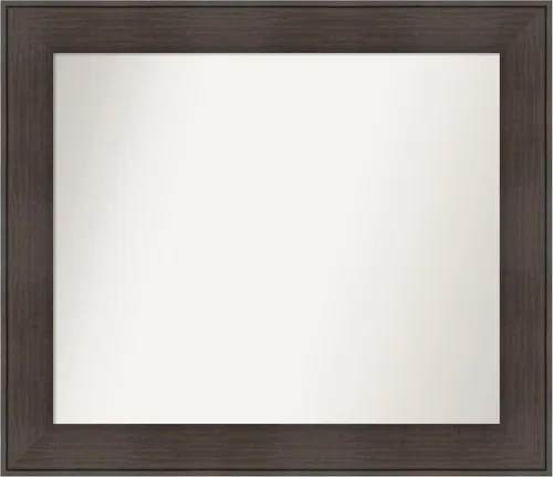 Vista 126 de Amanti Art Espejo personalizado, espejo de baño de veta de madera rústica William, espejo de pared o espejo de tocador de baño sobre el fregadero