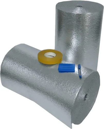 Vista 3 de US Energy NASATECH (Pre-Cortado para 17 Paneles) Kit de Aislamiento Reflectante para Puerta de Garaje de 2 Coches (R8) de 1/4 de Pulgada de Grosor