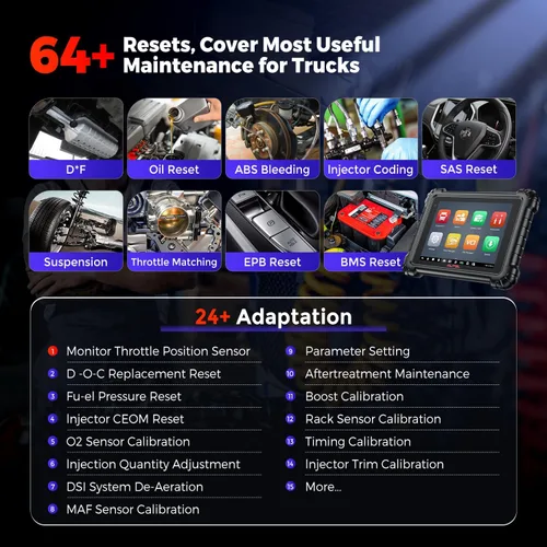 Vista 7 de Autel MaxiSys MS909CV, 2026 - Escáner diesel inteligente de alta resistencia OE-Level J2534 Programming, Motor TruSpeed, Topology 2.0, 64+ Resets