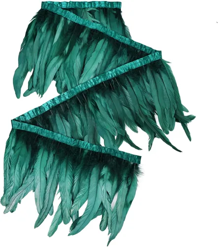 Vista 33 de THARAHT 50 Plumas de Cola de Gallo Naturales de 12-14 Pulgadas (30-35 cm) a Granel para Manualidades, Atadura de Moscas, Boda, Plumas para Fiestas