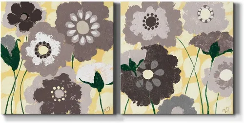 Vista 17 de Renditions Gallery Arrangement of Spring I - Arte de pared, decoración en lienzo de alta calidad con envoltura de galería, listo para colgar, 10