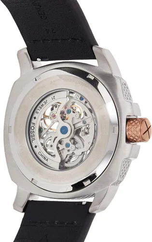 Vista 2 de Fossil máquina modernaReloj automático piel talla única Negro