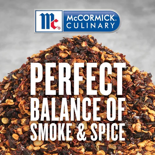Vista 4 de McCormick Culinary Pimiento chipotle triturado, 16 onzas, un recipiente de 16 onzas de condimento de pimienta chipotle seca para un sabor dulce