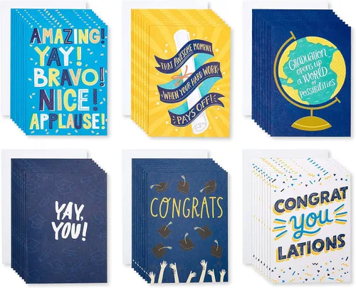 Vista 8 de American Greetings Tarjetas de agradecimiento de graduación con sobres, en blanco (50 unidades)