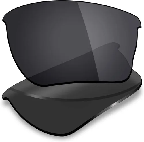 Vista 2 de Mryok 4 pares de lentes polarizadas de repuesto para gafas de sol Oakley Quarter Jacket - Stealth BlackFire RedIce BlueSilver Titanium
