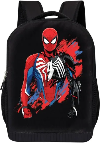 Vista 24 de Marvel Mochila Spider-Man para niños y niñas, mochila para niños pequeños Miles Morales Spiderman Kids Mochila Bolsa de malla Vengadores - Michael