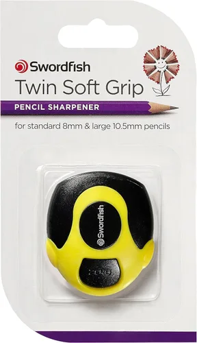 Vista 6 de Swordfish Paquete de 1 sacapuntas "Twin Soft Grip