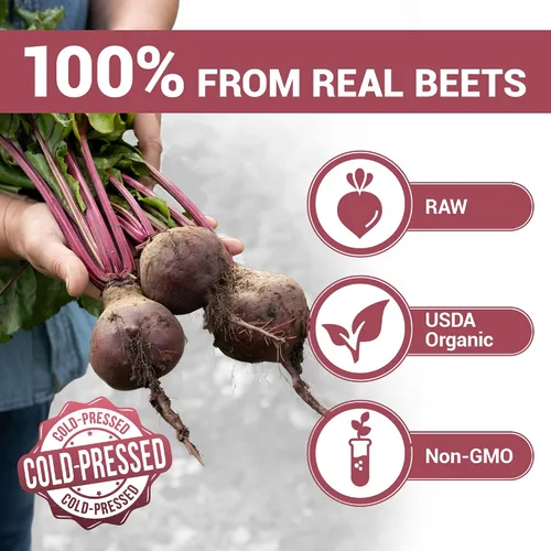 Vista 3 de Dr. Berg Polvo de Remolacha Orgánica Cruda de Raíces de Remolacha Reales Cultivadas en la Tierra – Polvo de Raíz de Remolacha Orgánica Certificado