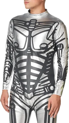 Vista 3 de Forum Novelties Outta Space Robot Disfraz, plateado