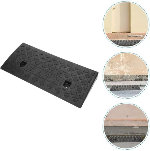 Vista 6 de Healifty Rampa de goma para silla de ruedas, rampa de umbral industrial, rampa para bordillos, rampas para bordillos, rampas de inclinación