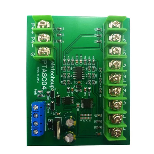 Vista 12 de 4ch 500 Celsius PT100 Thermocouple RTD emperature Sensor RS485 Temperature Sensor Module Modbus RTU Board Paperless Recorder (A 12V with Rail Box)