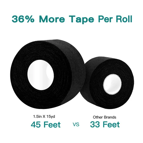 Vista 5 de Dimora Cinta atlética, cinta deportiva fácil de rasgar con bordes dentados, fuerte adherencia, sin residuos, ideal para gimnasia, boxeo, lacrosse