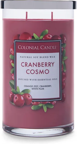 Vista 15 de Colonial Candle - Vela perfumada de frasco con aroma a agua de coco, colección clásica de cilindros, 2 mechas, azul, 19 onzas - hasta 120 horas