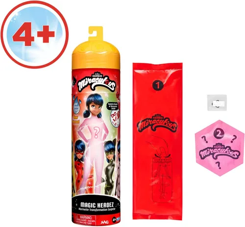 Vista 7 de Miraculous Ladybug Magic Heroez Reveal - Muñeca que cambia de color Marinette se transforma en disfraces sorpresa con esta muñeca de revelación
