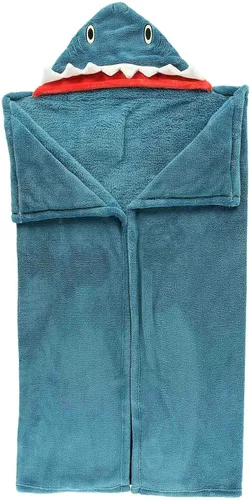 Vista 13 de Manta con capucha para llevar puesta Lazy One para niños, manta con capucha de animales (Oso)