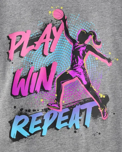 Vista 2 de The Children's Place girls Dance Graphic Short Sleeve Tee
