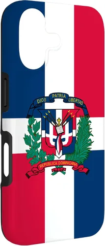 Vista 3 de Funda para iPhone 17 con diseño de bandera vertical de la República Dominicana