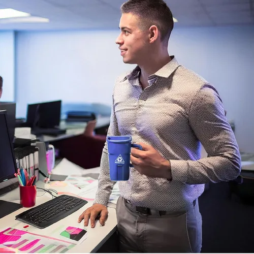 Vista 5 de BigMouth Inc Taza de Café con Diseño de Papelera de Reciclaje – Divertidas Tazas de Regalo de Broma – Tazas Novedosas para Oficina, Compañeros