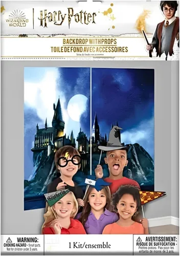 Vista 2 de Harry Potter - Set de 15 escenarios multicolor con accesorios, colorido, perfecto para fiestas temáticas y eventos