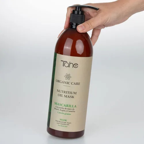 Vista 4 de Tahe Organic Care Nutritium Oil Mascarilla Para Cabello Grueso de 33.8 fl oz. Thick Hair
