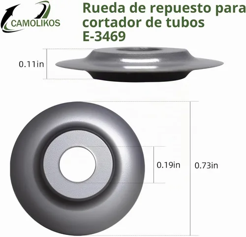 Vista 2 de E-3469 Modelo Tubing Cutter Reemplazo Rueda (4 Unids) Para 41317 Piezas De Repuesto De Máquina De Corte