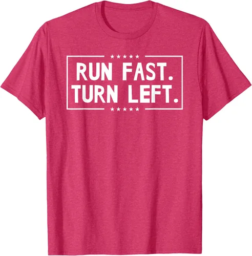 Vista 24 de Run Fast Turn Left - Camiseta para correr de pista y campo