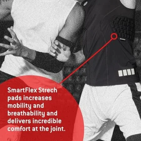 Vista 7 de G-Form Camiseta sin mangas Team Baselayer para hombre - Camisetas de entrenamiento para hombres en deportes de impacto - Adulto