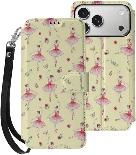 Vista 40 de SWEET TANG Compatible with iPhone 17 Pro Wallet Case Women PU Leather Shockproof Protective Folio Flip Cover (Chicken Chickens)