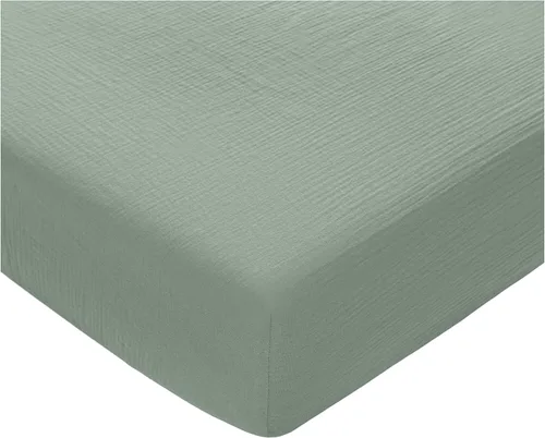 Vista 23 de Comfy Cubs Funda ajustable de muselina para cambiador, suave, transpirable y lavable, 100% algodón para la comodidad del bebé, ajuste universal