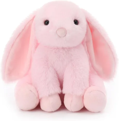 Vista 9 de Apricot Lamb Peluche de conejo crema para niños, juguetes de peluche suaves y lindos para bebés niñas y niños, 6 pulgadas