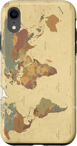 Vista 25 de Funda para teléfono inteligente con diseño de mapa mundial para iPhone 17