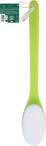 Vista 10 de EcoTools Buff + Cepillo de baño pulido, mango largo para limpiar y exfoliar la espalda y zonas difíciles de alcanzar, cepillo de ducha ecológico que