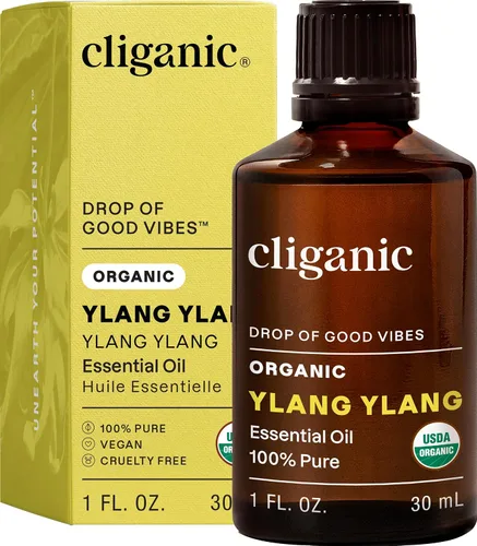 Vista 64 de Cliganic Aceite esencial de albahaca orgánica, 100% puro y natural para aromaterapia Con verificación sin OMG