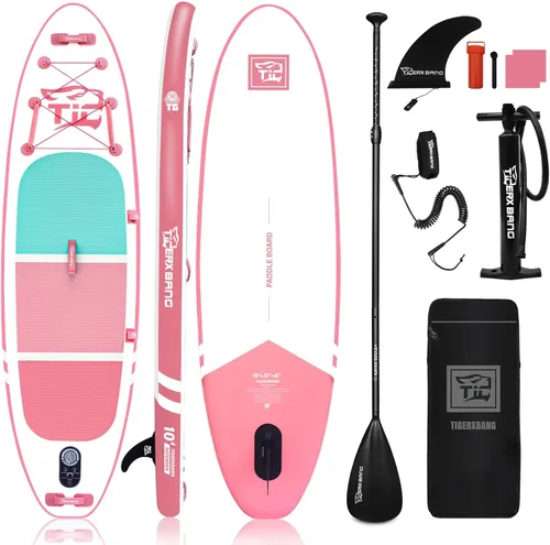 Vista 9 de Inflatable Paddle Board with Premium SUP Board Accessories, Allround Paddle Boards for Adults/Youth,Stand Up Paddle Board Defender Collection