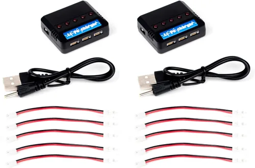 Vista 3 de SummitLink Batería Lipo 150mah 1s 3.7v 25c (cargador de 5 puertos) (1 juego)