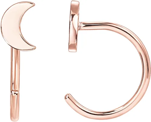 Vista 12 de PAVOI - Aretes de media aro de plata esterlina 925 Pendiente hipoalergénico minimalista pequeño para cartílago